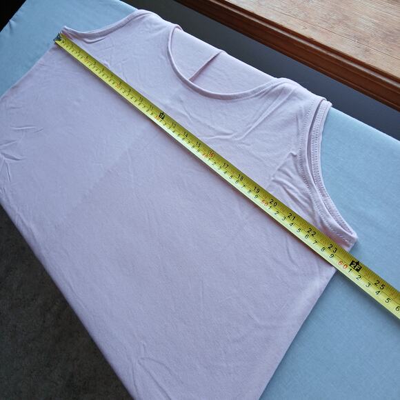 3X Cream Mauve Scoop Neck Round Hem Tank Top Zenana Plus size comfy cool - Picture 11 of 13